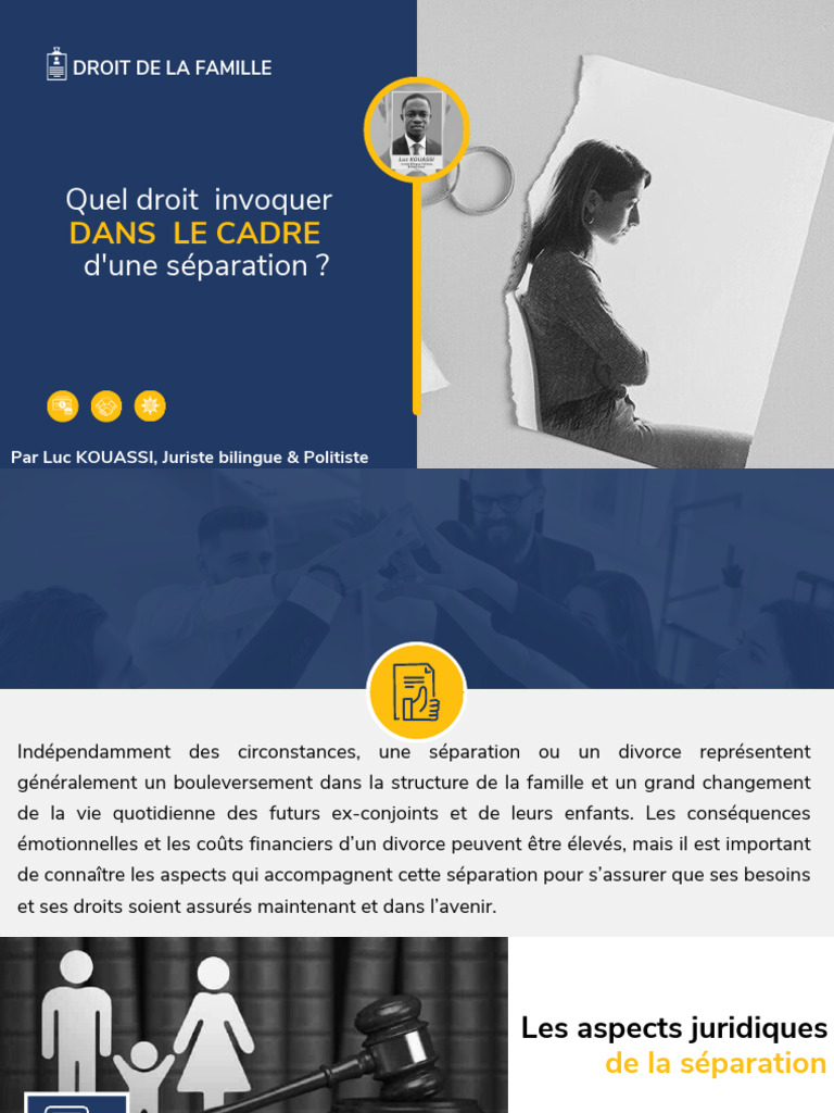 Droits et procédures en séparation de corps | PDF | Divorce | Mariage