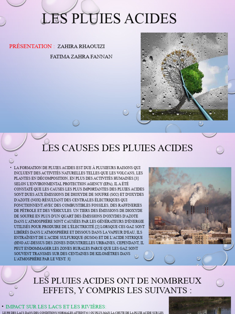 Causes et effets des pluies acides | PDF | Charbon | Pluie