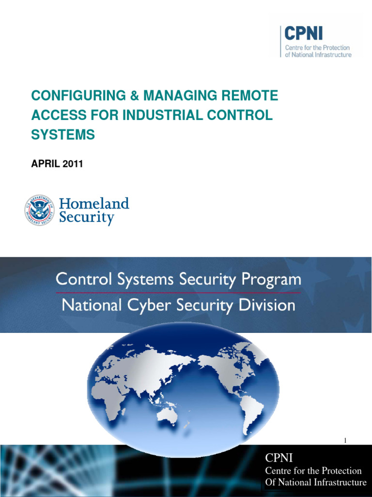 Secure Remote Access for ICS | PDF | Computer Network | Computer Security