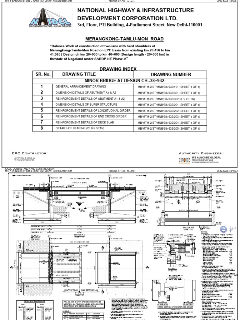 Minor Bridge Design at CH-38+932 | PDF | Structural Engineering | Civil ...
