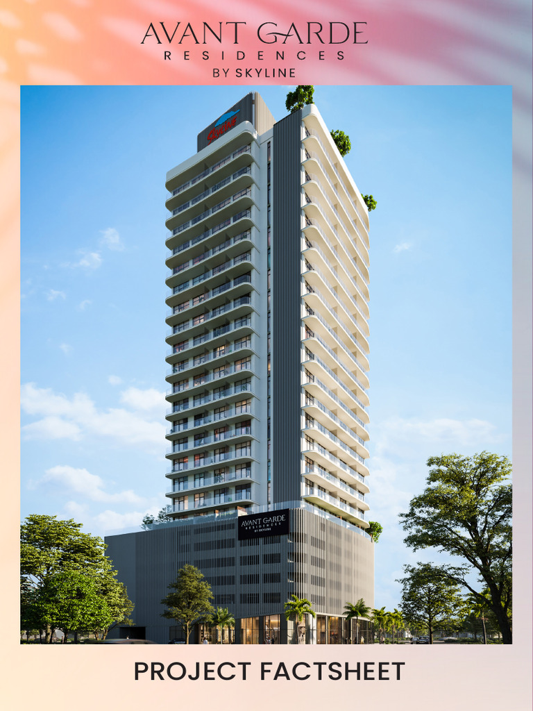 Skyline Builders - Avant Garde Residences - Project Fact Sheet | PDF ...