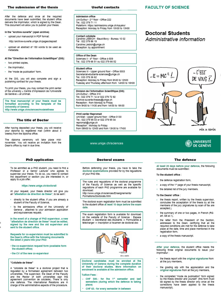 Thesis Submission Guide for PhD Students | PDF | Thesis | Doctor Of ...