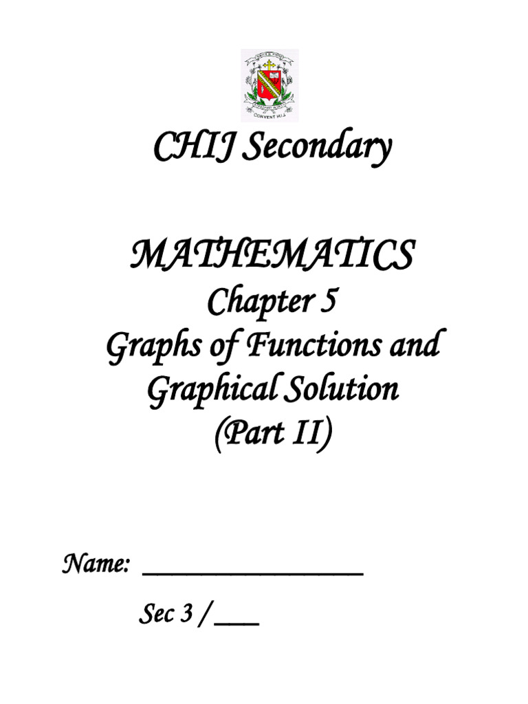 2022 Graphs of Functions (Part 2) - With Solutions | PDF | Speed ...