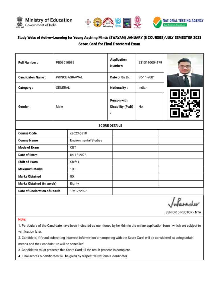 Swayam July Semester 2023 | PDF