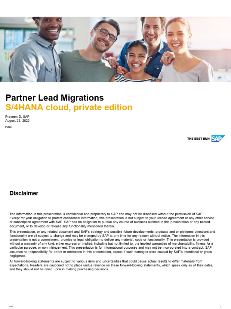 S/4HANA Cloud Migration Strategies | PDF | Cloud Computing | Backup
