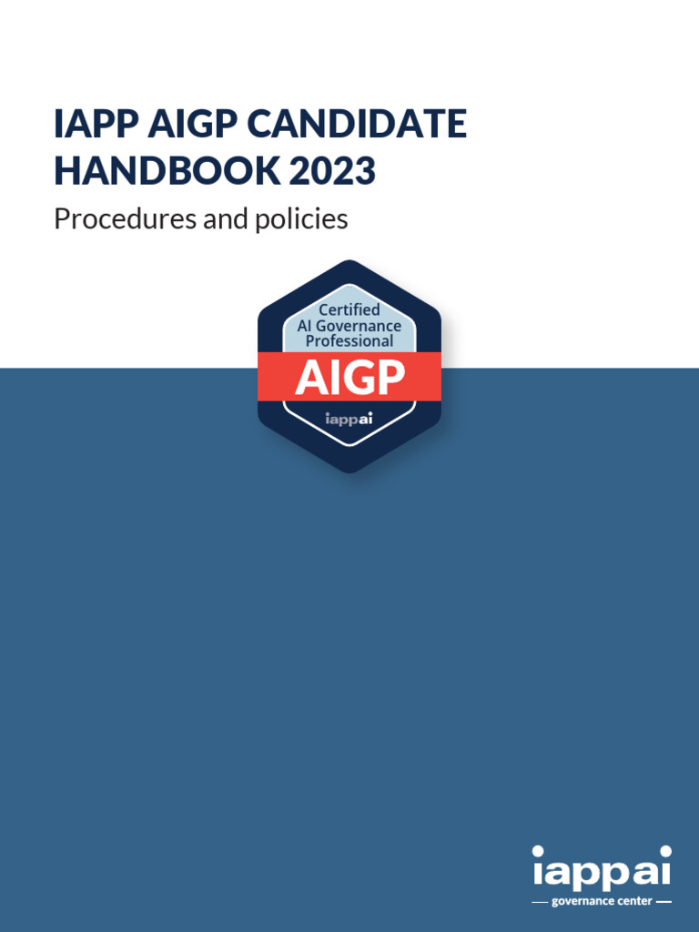 IAPP AIGP Candidate Handbook March 27 2024 Download Free PDF