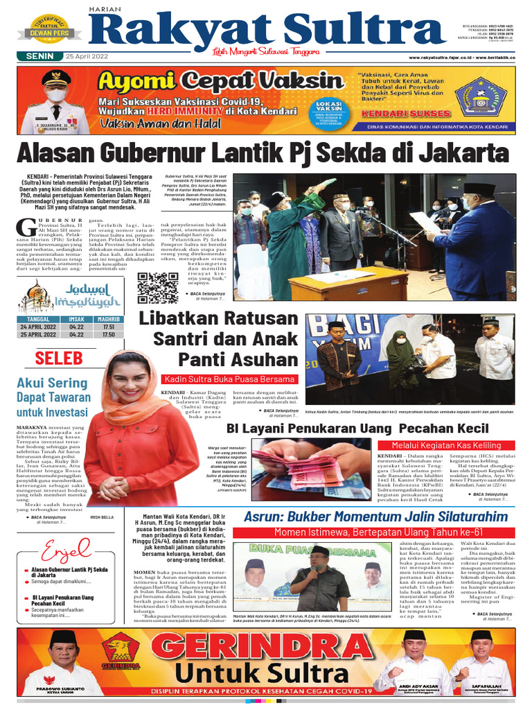 Rakyat Sultra - 25-4 - 2022 | PDF