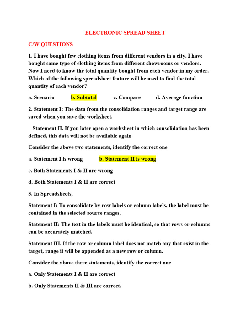 Advanced Spreadsheet Features Explained | PDF | Macro (Computer Science ...