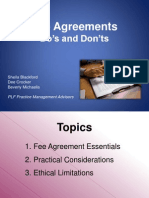 Fee Agreements Dos and Donts