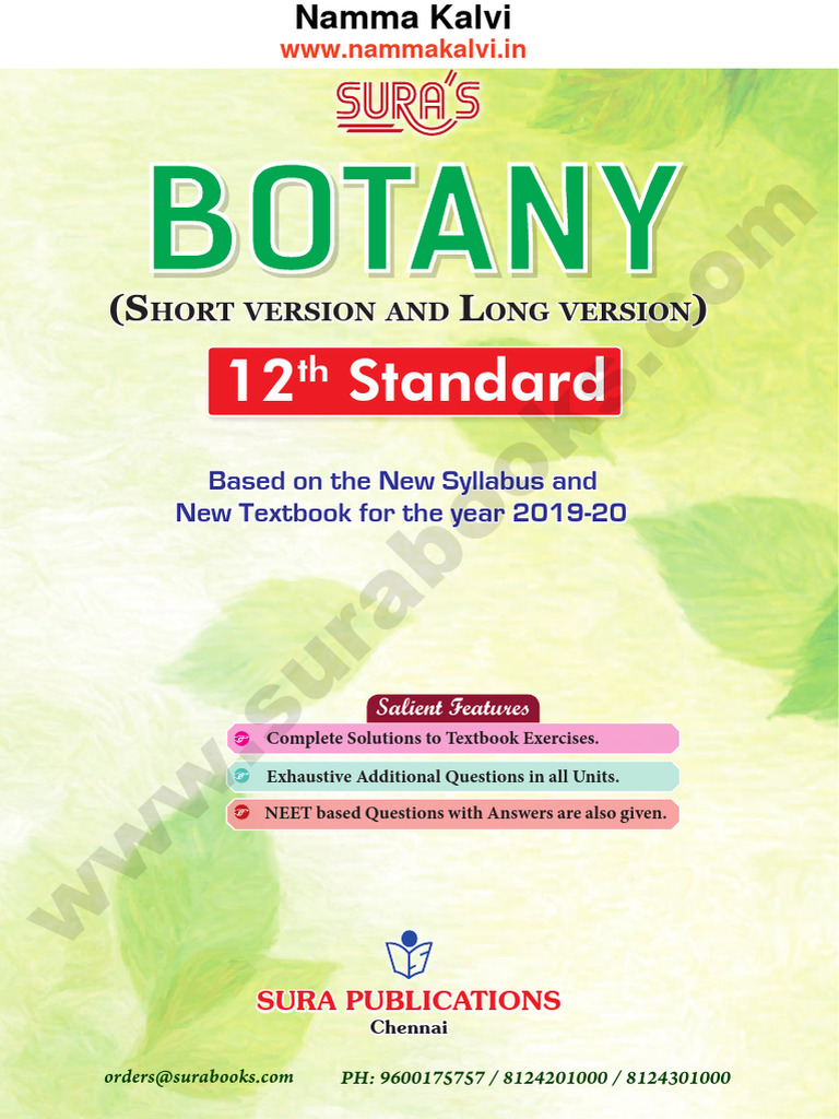 12th Standard Botany Sura Guide | PDF | Flowers | Fertilisation