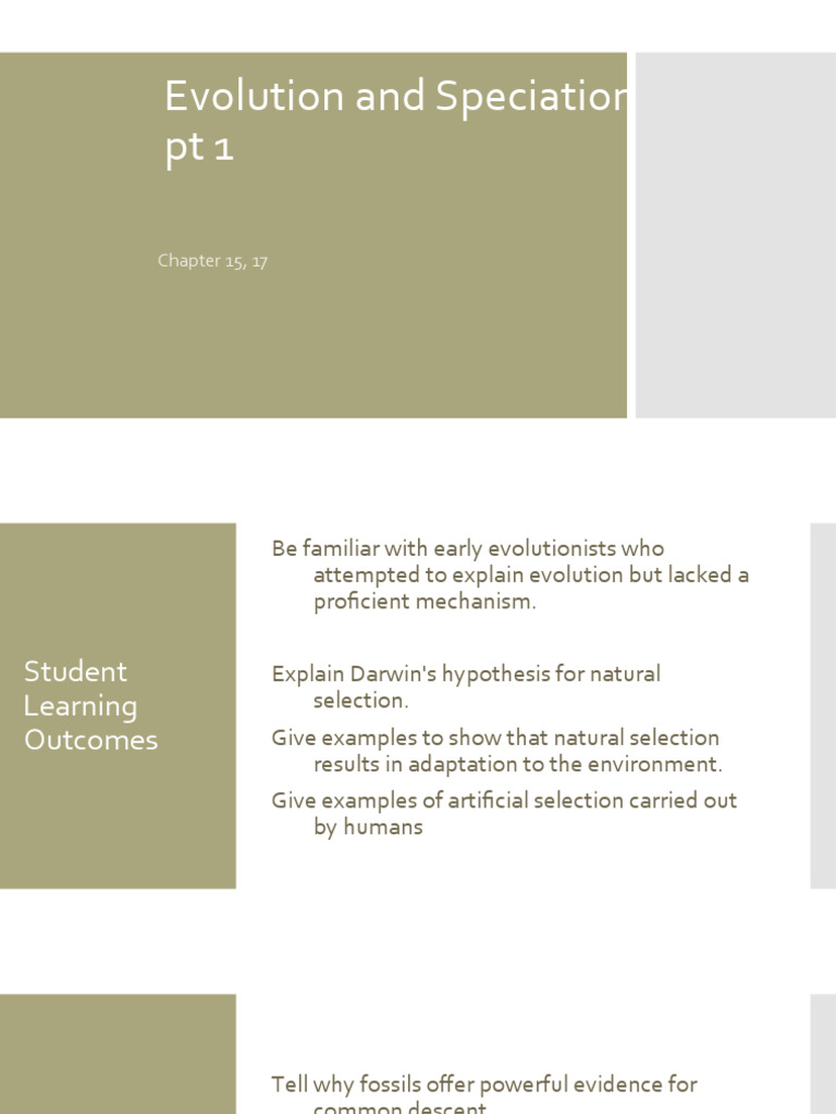 Evolution CH 15 | PDF | Natural Selection | Evolution