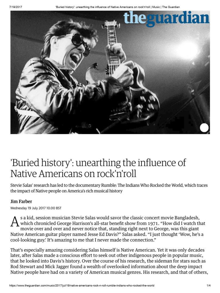 Native American Influence On Rock And Roll