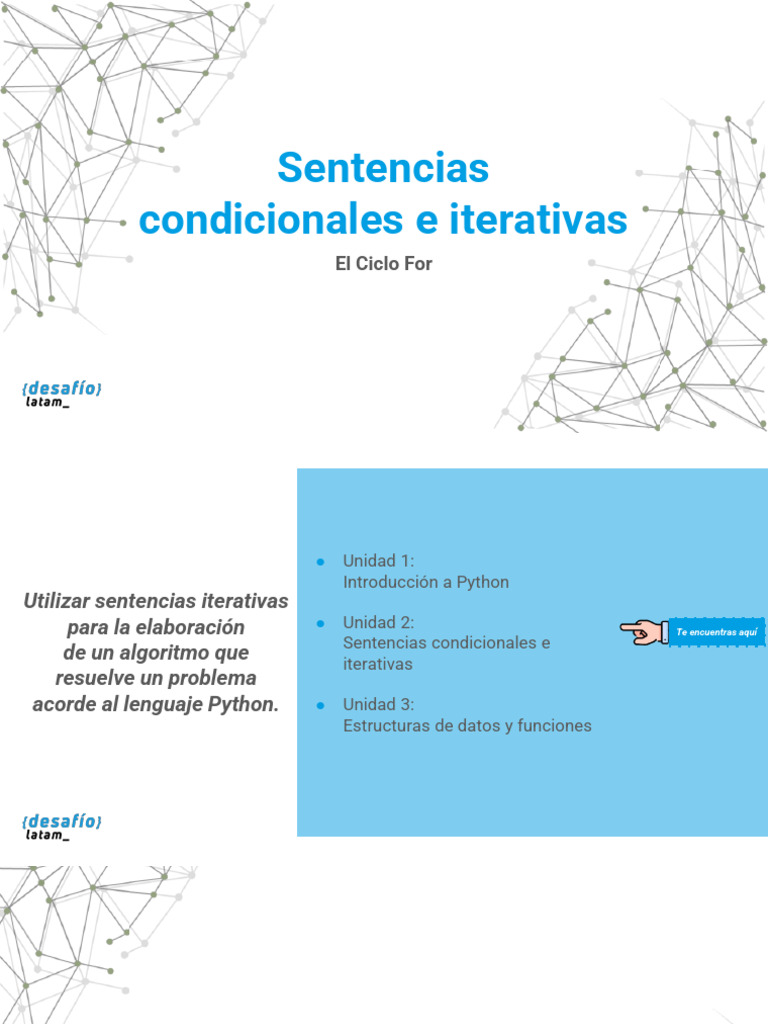 Introducción al ciclo For en Python | PDF | Python (lenguaje de ...