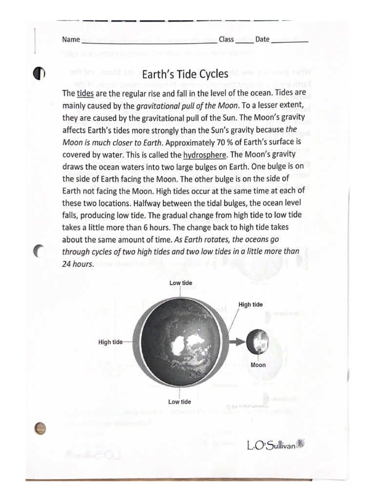 Earth s tide cycles pdf