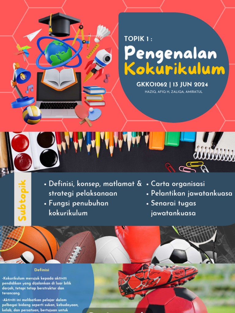 Topik 1 Pengenalan Kokurikulum GKKO 1062 - Compressed | PDF