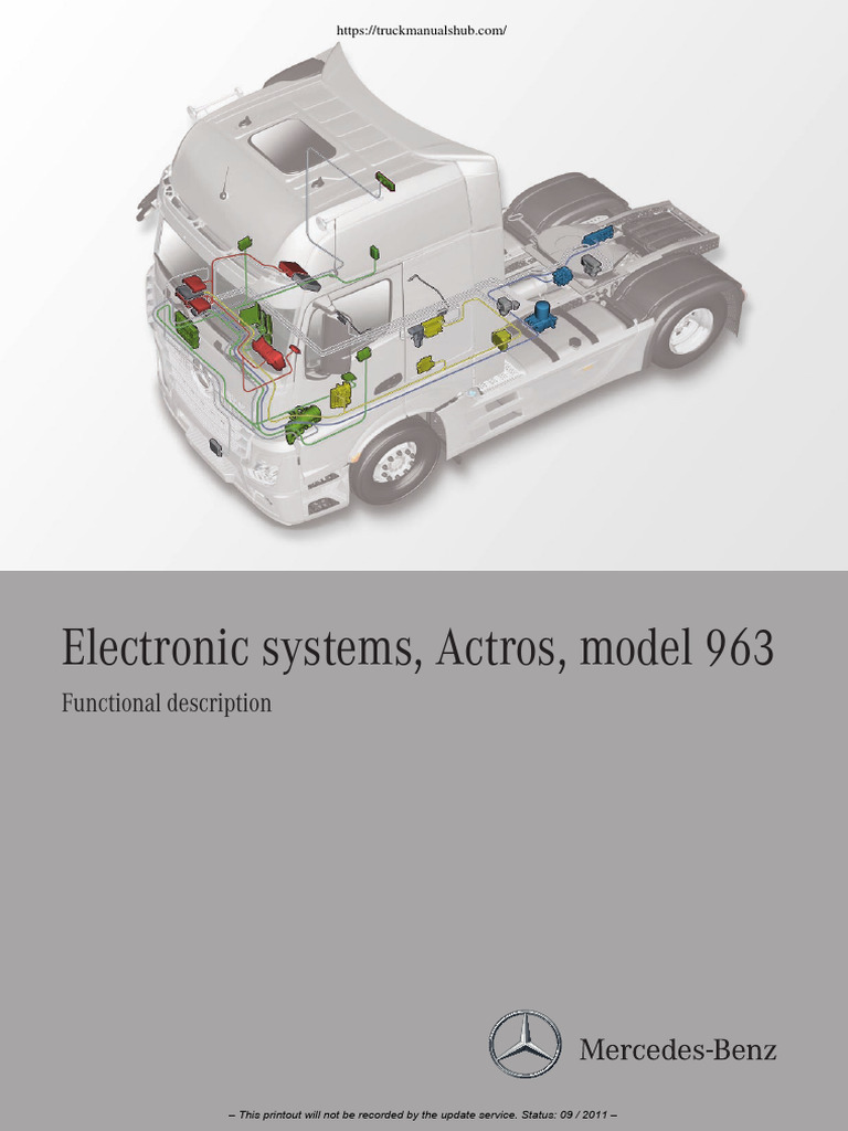 Mercedes-Benz Actros - Electronic Systems Model 963 | PDF ...