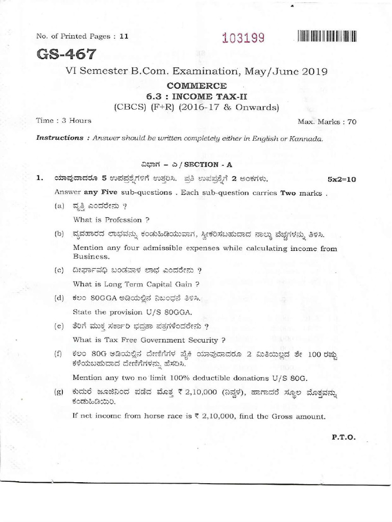 Income Tax II | PDF