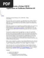 Download How to Create a Swing CRUD Application on NetBeans Platform 6 by Carlos Espinoza SN74704042 doc pdf