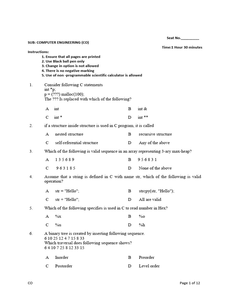Model Paper Set 2 | PDF | Scheduling (Computing) | Beam (Structure)