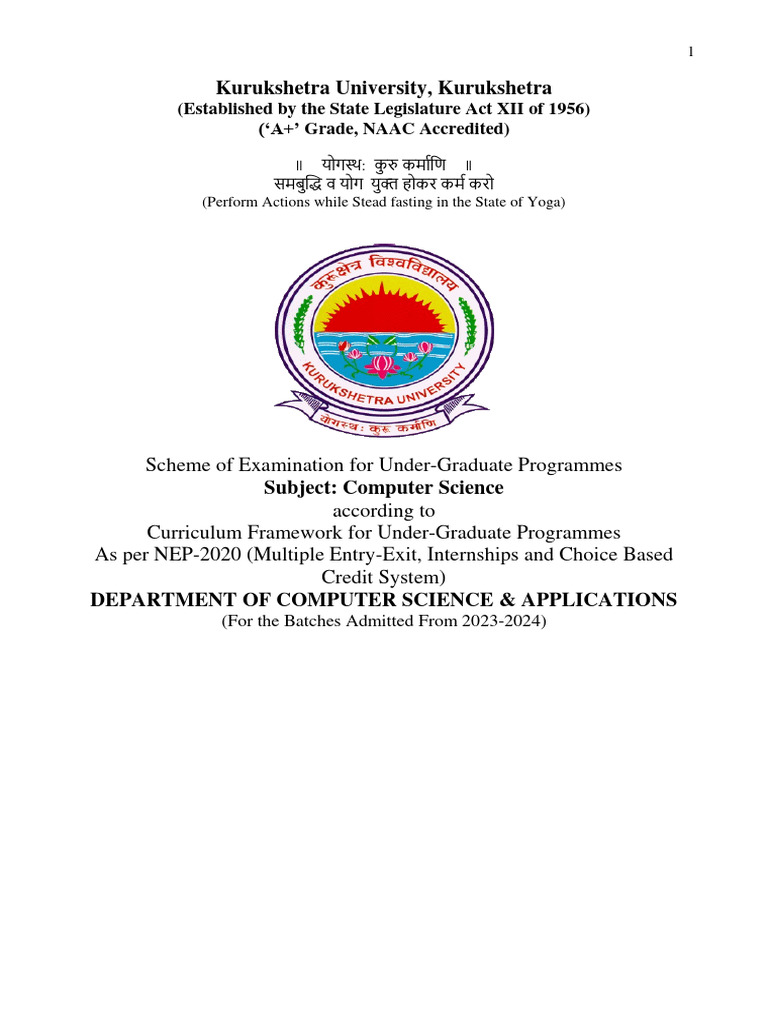 3 Computer Science Alongwith SEC VOC | PDF | Scheduling (Computing ...