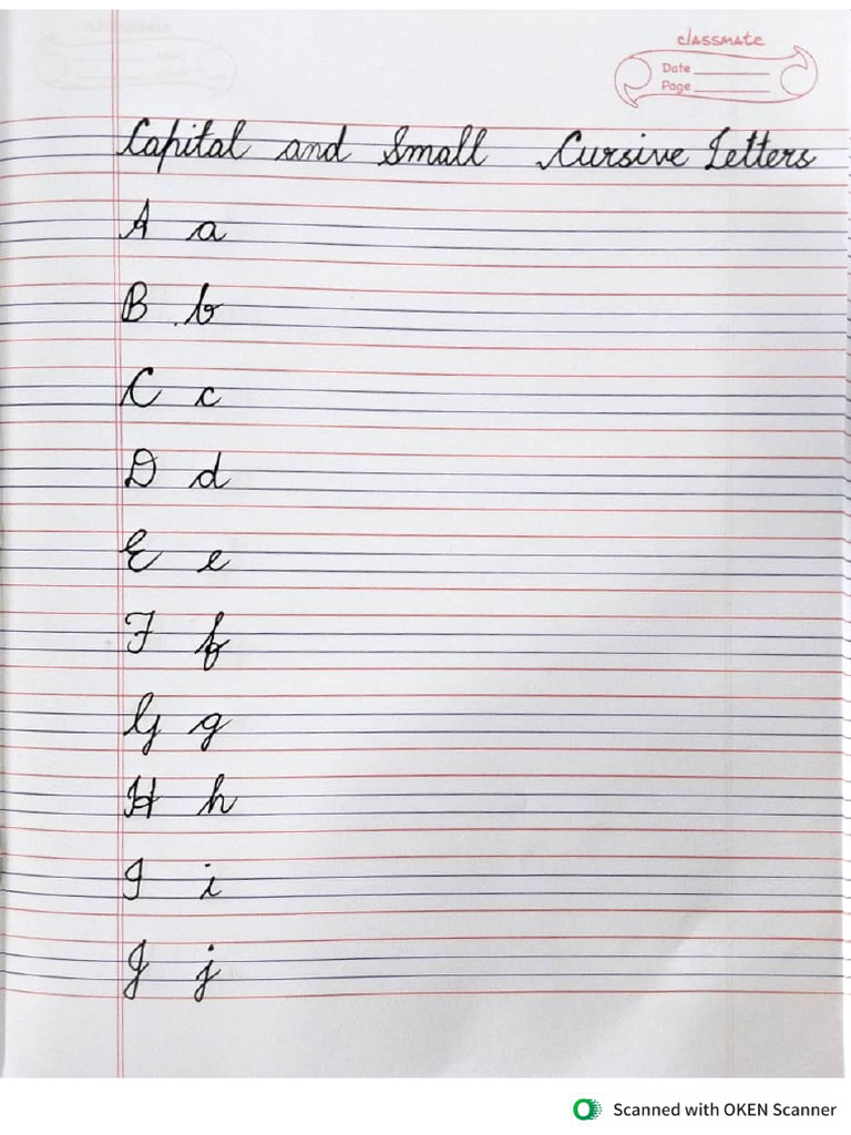 Cursive Writing | PDF