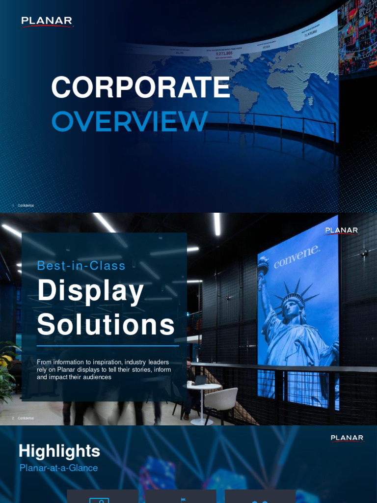 Planar's Premier Display Solutions Overview | PDF | Electronic ...