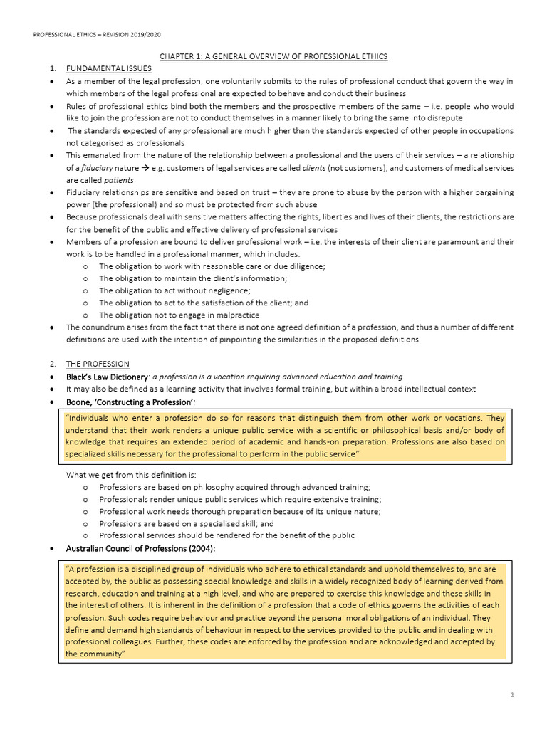 Professional Ethics Atp Revision Pdf Advocate Lawyer