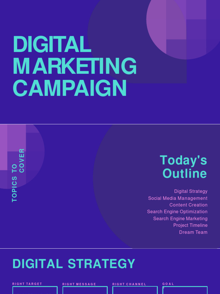 Digital Marketing Campaign | PDF | Search Engine Marketing | Digital ...
