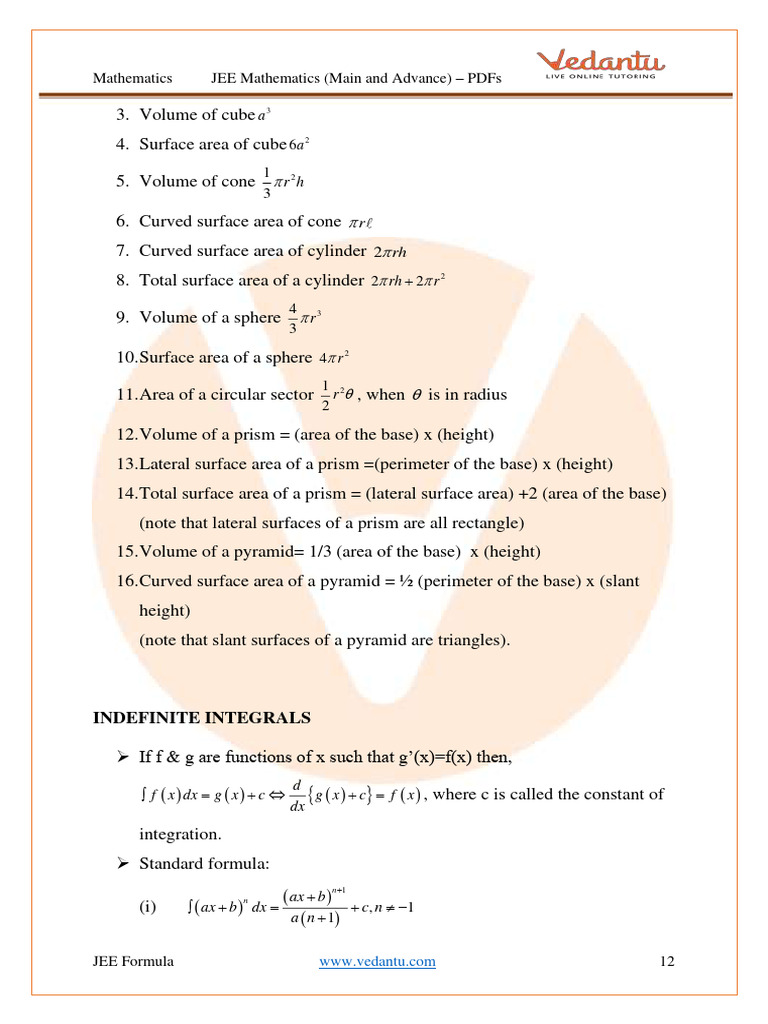 Derivatives and Surface Area Formulas | PDF | Area | Surface Area