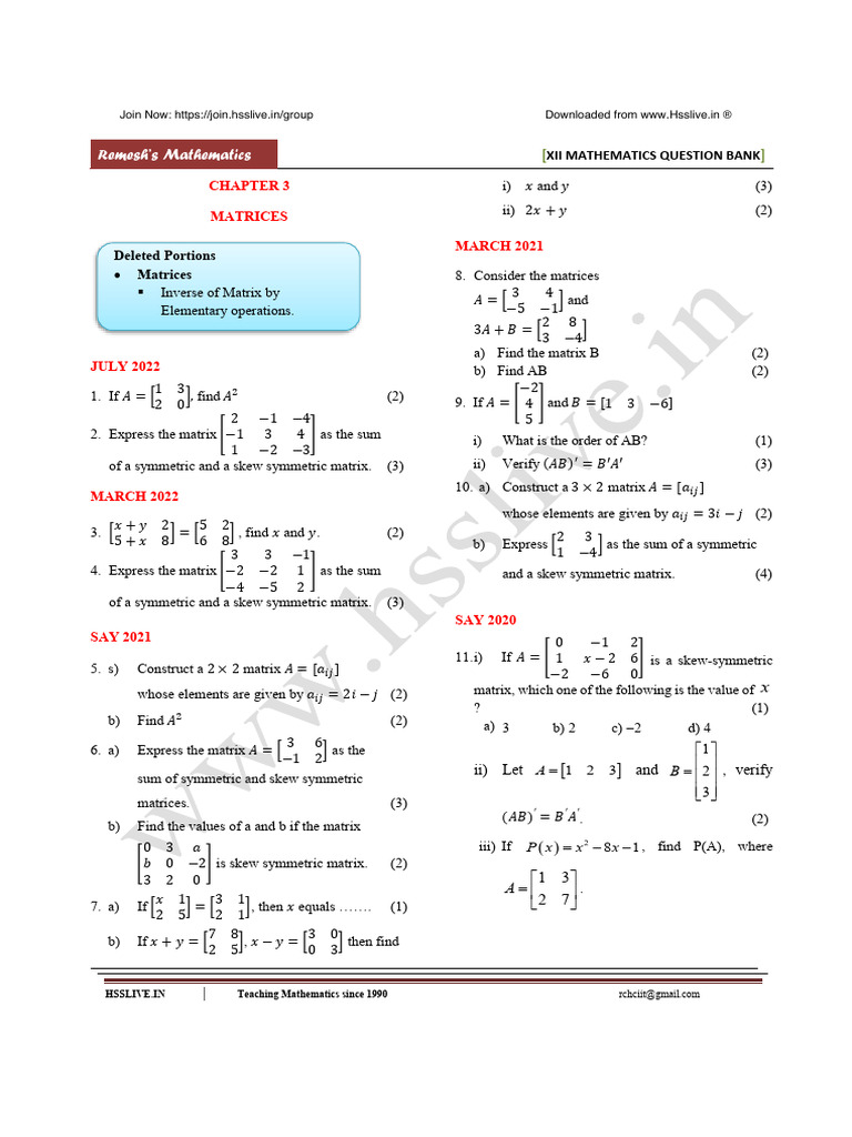 Screenshot 2024-03-03 at 7.35.19 AM | PDF | Matrix (Mathematics) | Algebra