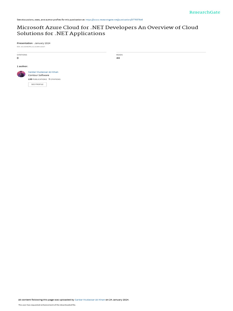 Azure Solutions For Net Developers Pdf Microsoft Azure Cloud