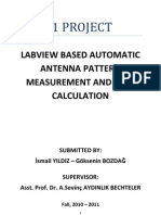 Labview Based Automatic Antenna Pattern Measurement and Gain Caluclation
