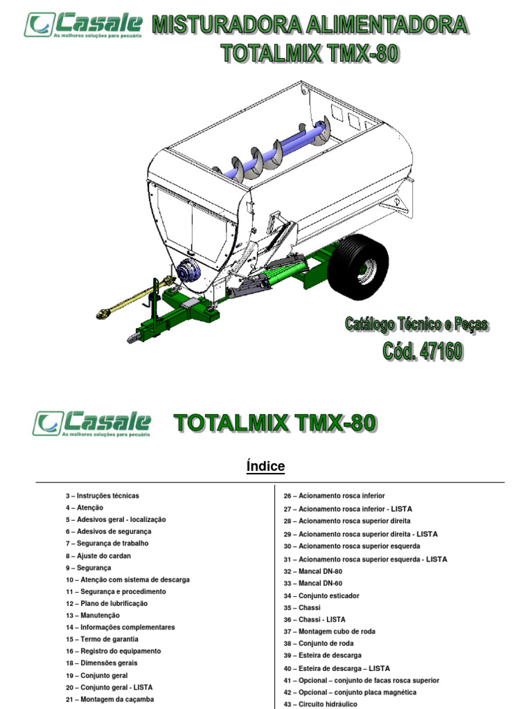 TMX 80 | PDF | Trator | Motores
