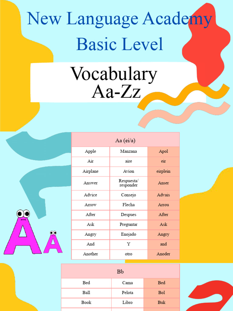 Vocabulario Basico Pdf