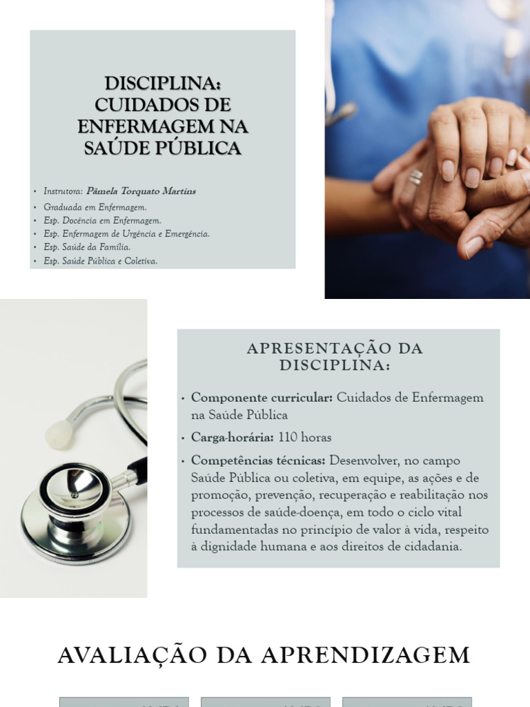 Aula 01 Cuidados de Enfermagem Na Saúde Pública | PDF | Enfermagem ...