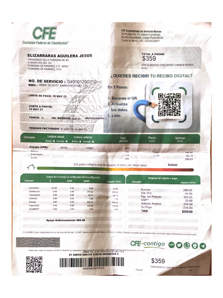 Comisión Federal de Electricidad® | PDF
