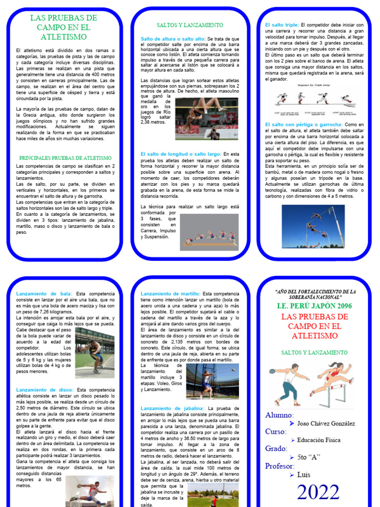 Guía de Saltos en Atletismo | PDF | Deporte del atletismo