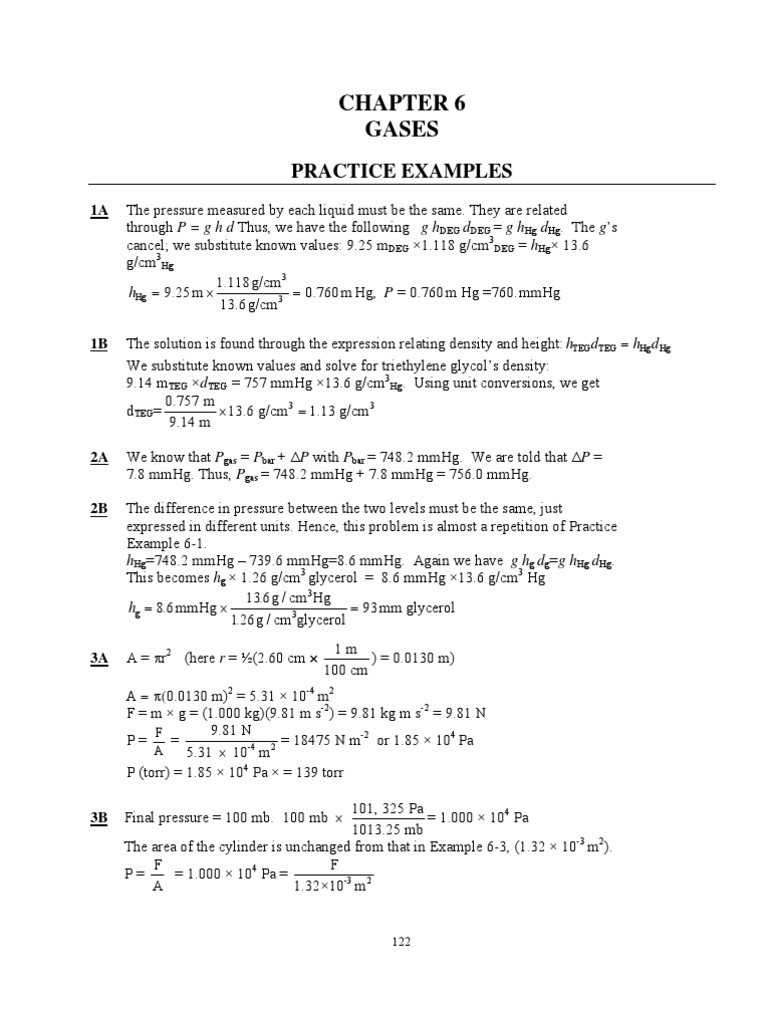 Gas Laws and Stoichiometry Examples | PDF | Mole (Unit) | Stoichiometry