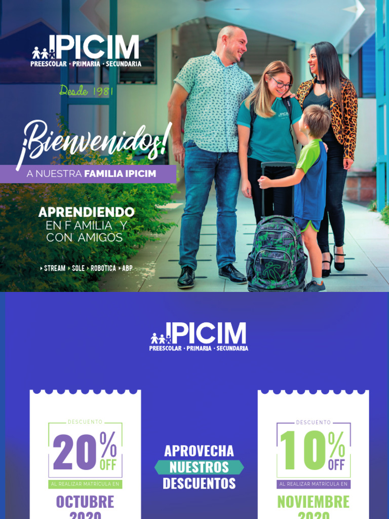 Bienvenida a IPICIM: Matrícula y Servicios | PDF | Educación de la ...
