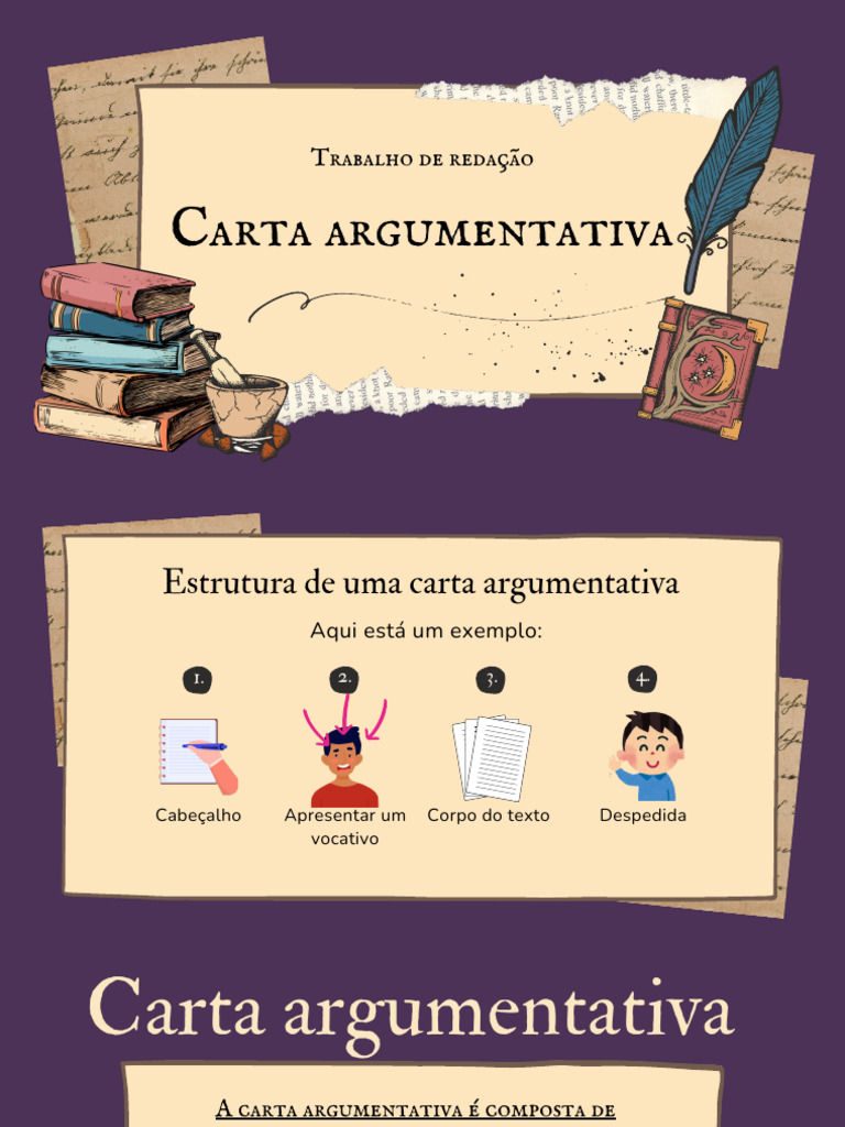 Estrutura da Carta Argumentativa | PDF | Carreira e Crescimento | Artes ...