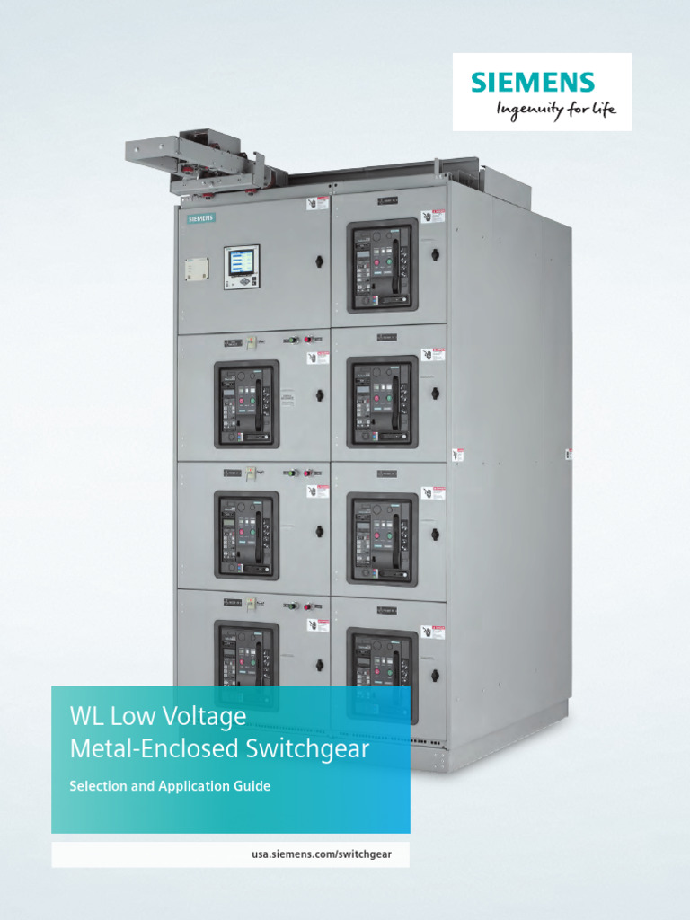 Siemens WL Low Voltage Switchgear Guide | PDF | Fuse (Electrical) | Switch