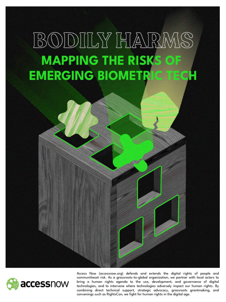 Bodily Harms Mapping The Risks of Emerging Biometric Tech | PDF ...