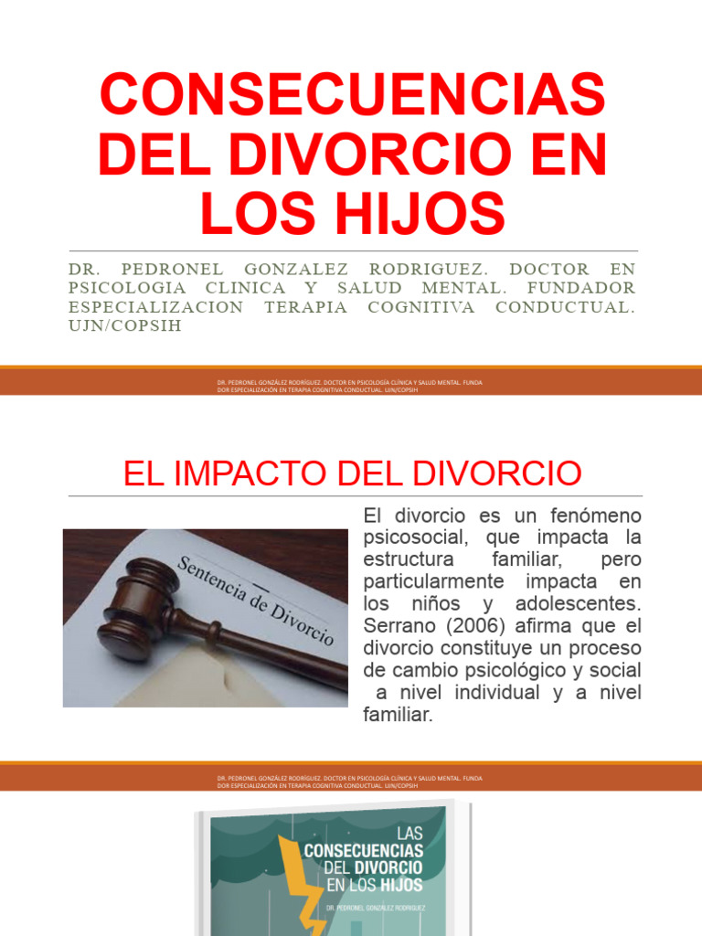 Consecuencias Del Divorcio | PDF | Sicología | Behaviorismo