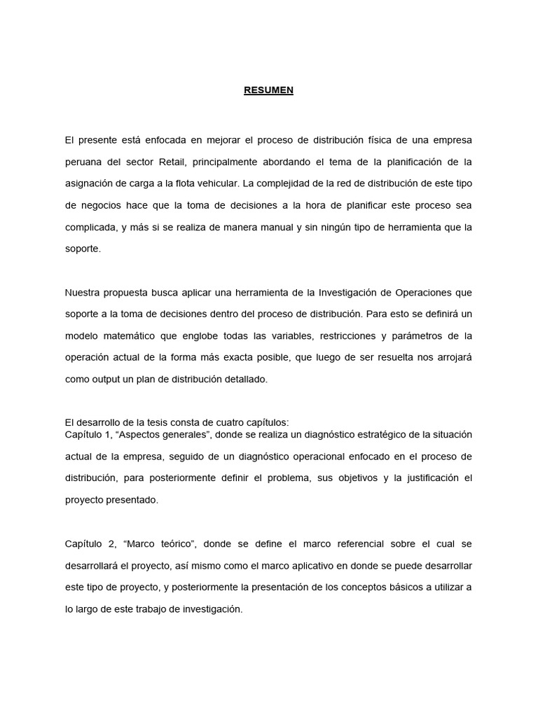 Trabajo | PDF | Logística | Gestión de la cadena de suministro
