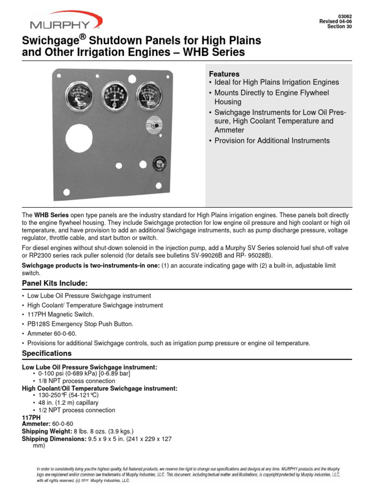 03062-WHB Shutdown Panels-B | PDF | Vehicle Parts | Rotating Machines