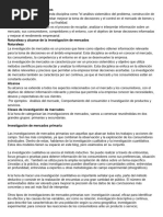 Investigación de Mercado Introducción