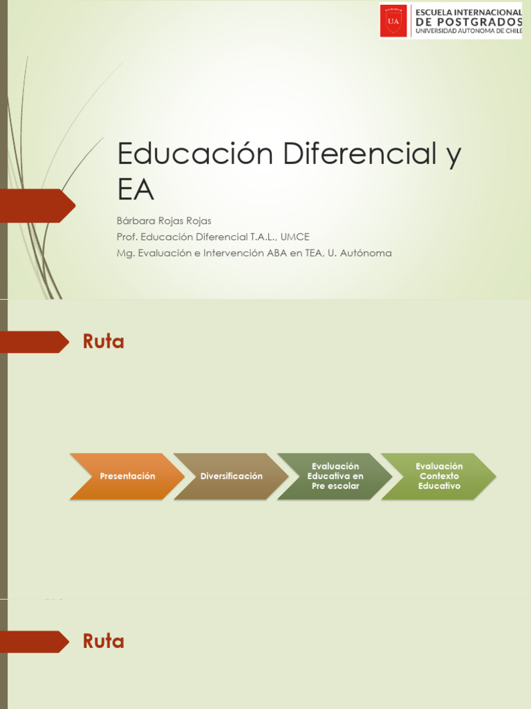 Evaluación y Diversificación en Educación Diferencial | PDF ...