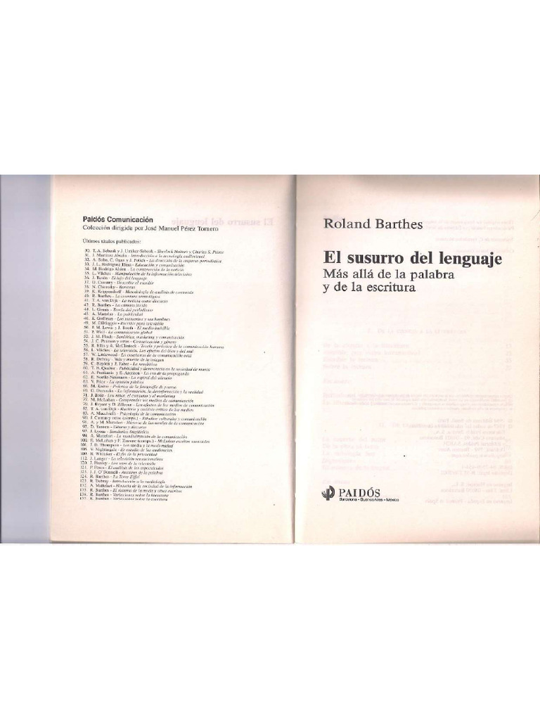 Barthes La Muerte Del Autor Subrayado | PDF
