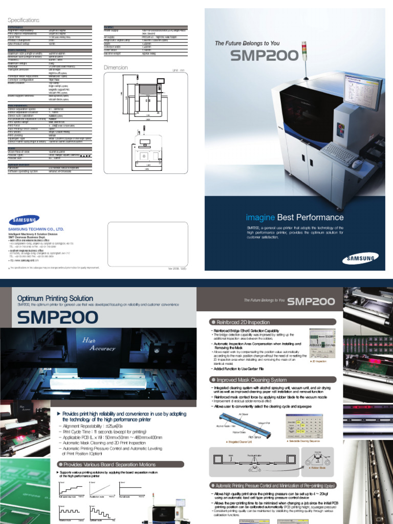 SMP200 Specifications Overview | PDF | Computing | Computer Engineering