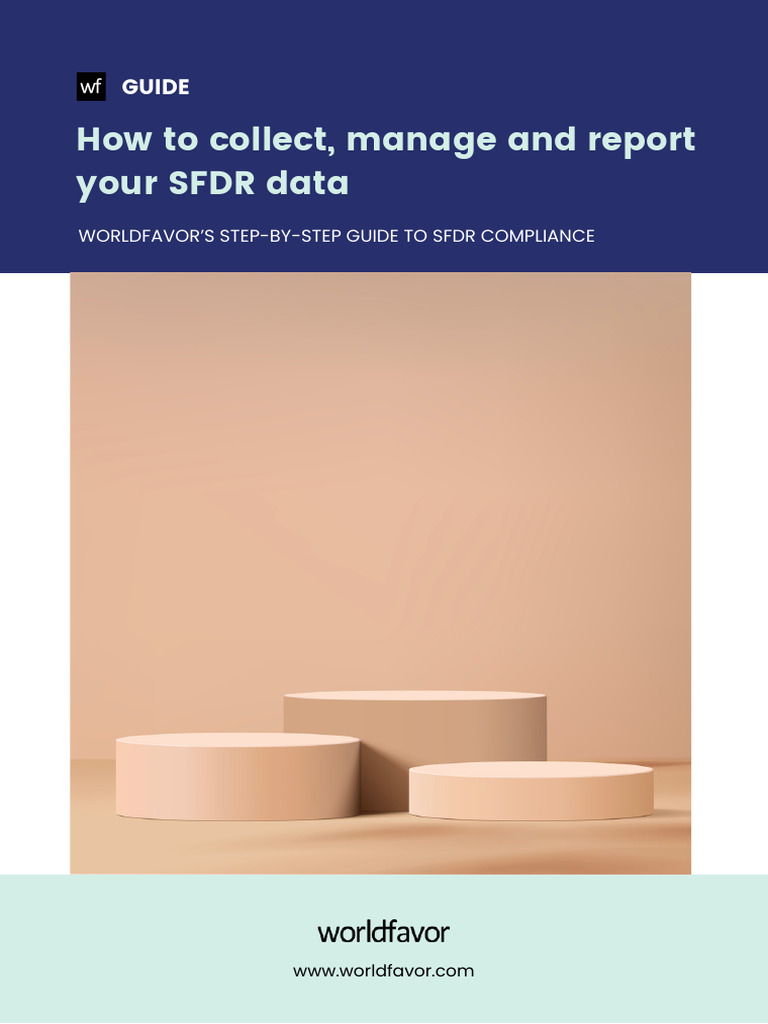SFDR Data Collection Guide | PDF | Sustainability | Economies